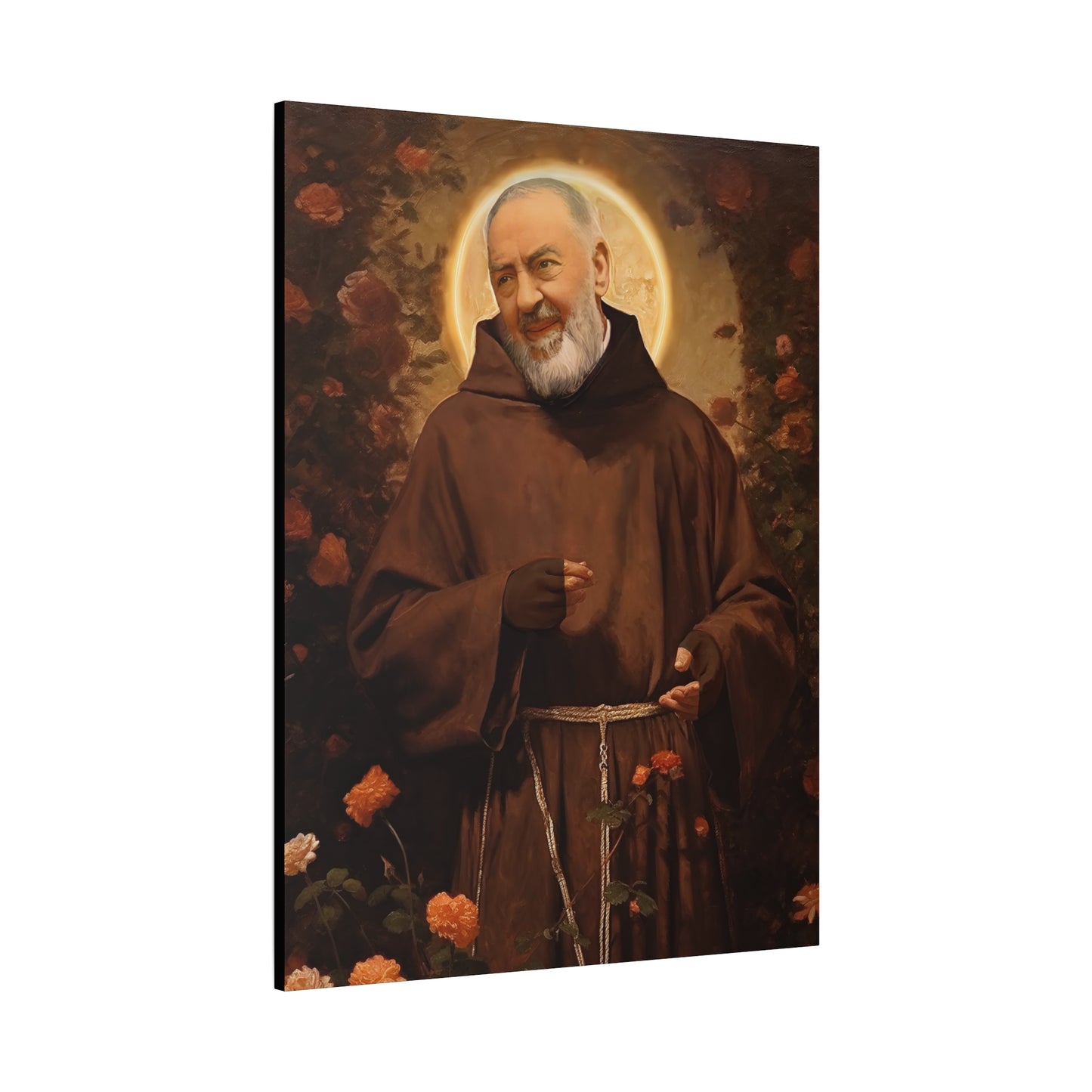Saint Padre Pio - Museum Wrapped Canvas - Sanctified Souls Print - Religious Art for your Home