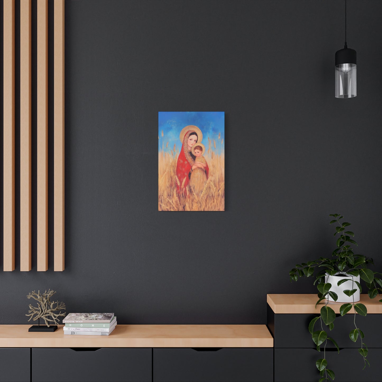 Our Lady of the Harvest  - Multiple Sizes - Catholic Home art - Museum Wrapped Canvas - Sanctified Souls Print