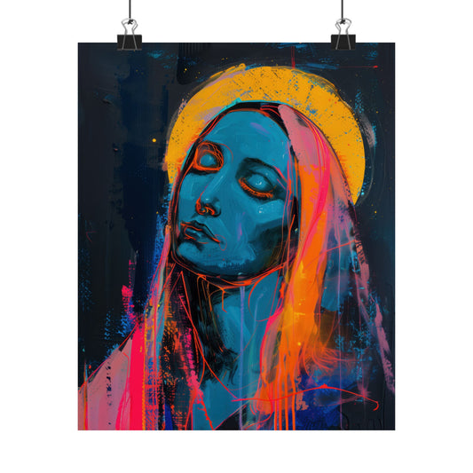 Mary, Mother of God - Mother of Eternal Wisdom Poster Print - Sanctified Souls Print - Multiple Sizes - Premium Posters - Catholic Art