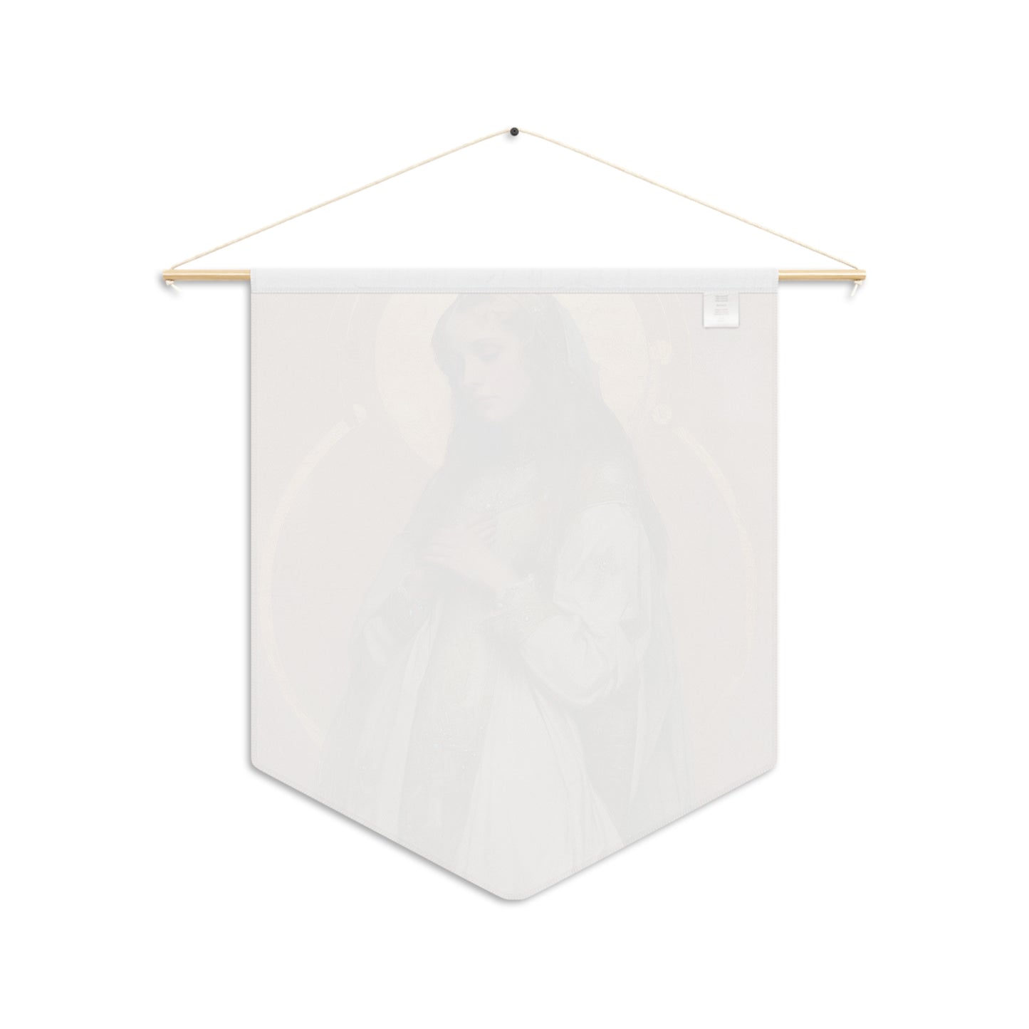 Saint Waldetrudis / Waltrude or Waudru Wall Banner / Wall Hanging - Prayer room art - Catholic - Large Saint Art - 18" x 21"