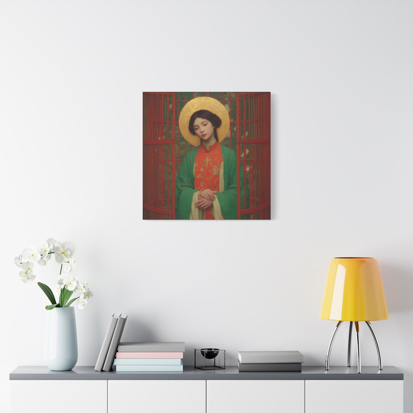 Saint Agnes Tsao Kou Ying -  Museum Wrapped Canvas - Sanctified Souls Print - Religious Art for your Home - Catholic Patron Saint Art