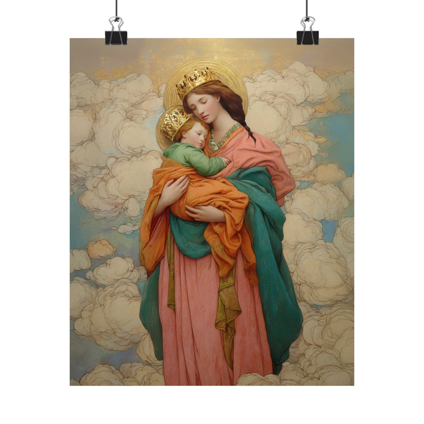 Our Lady of Perpetual Help - Sanctified Souls Print - Multiple Sizes - Premium Matte Vertical Posters