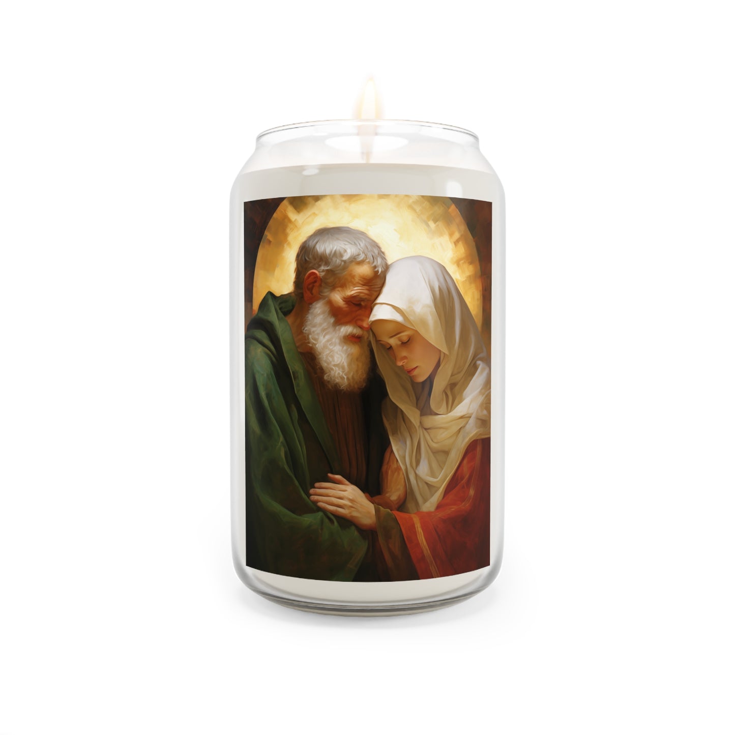 Saints Zecheriah and Elizabeth - Scented Prayer Candle, 13.75oz - Tall Size - Religious Prayer Candle - Catholic Art