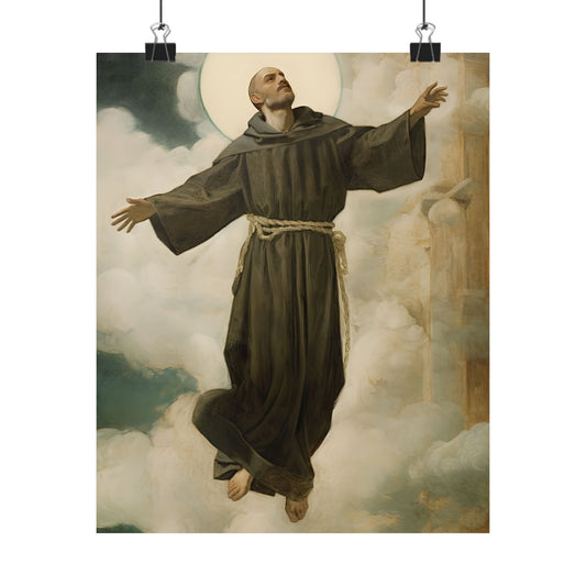 Saint Joseph of Cupertino Print - Sanctified Souls Print - Multiple Sizes - Premium Matte Vertical Posters