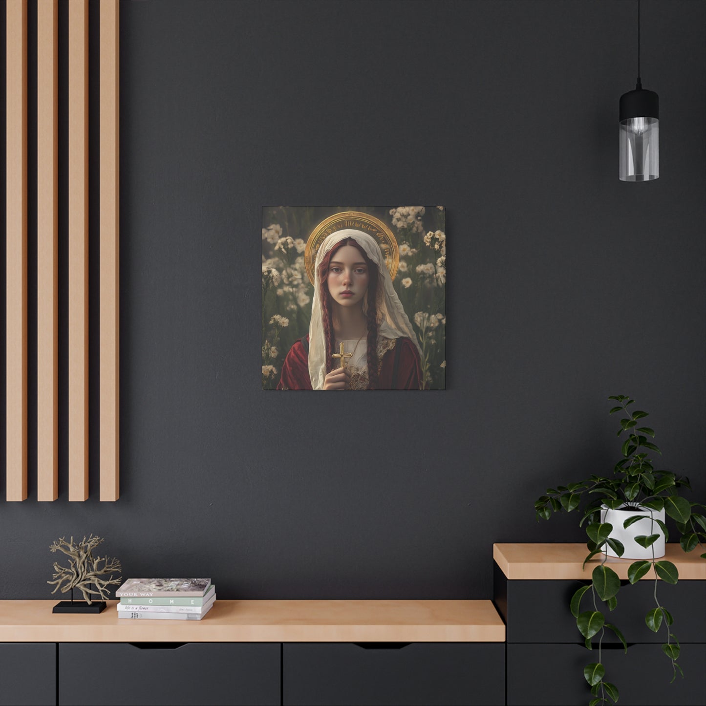 Saint Hilaria - Gallery Wrapped Canvas - Print - Religious Art for your Home - Catholic Art