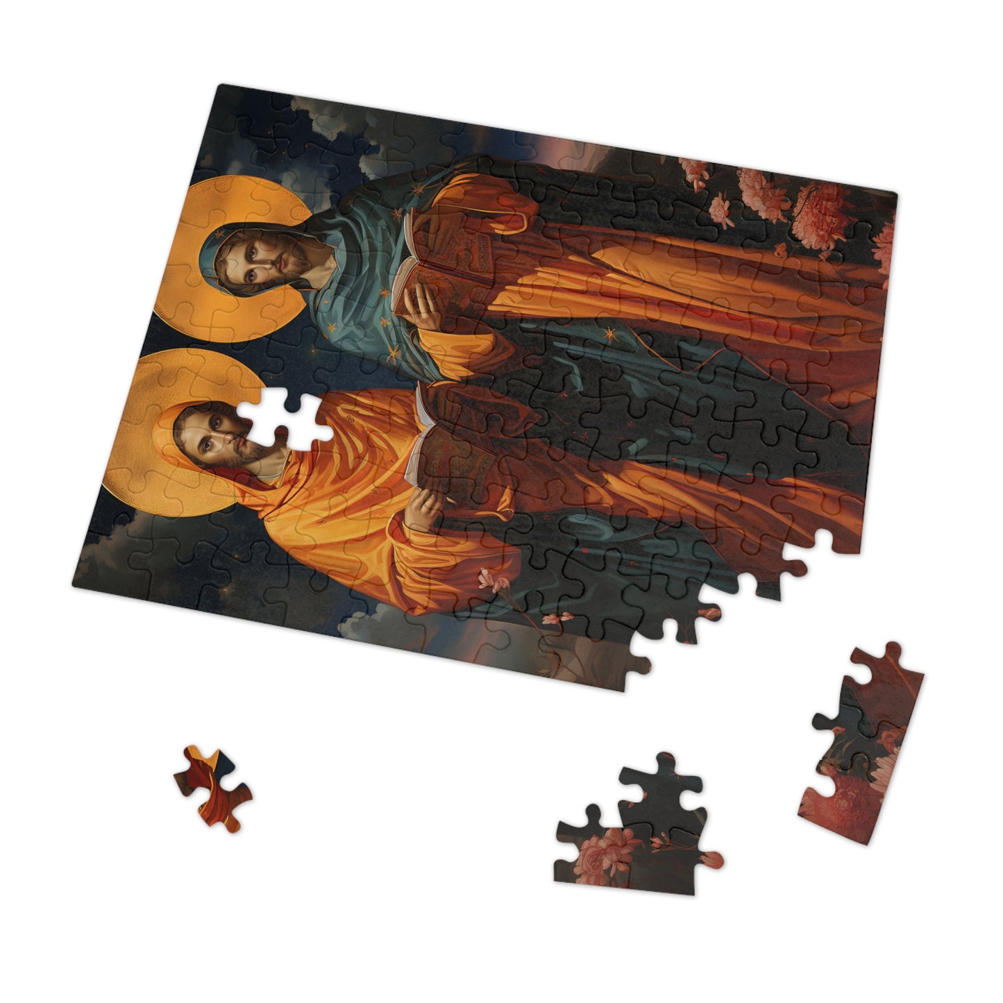 Saints Cosmas and Damian - Puzzle and Keepsake Tin - Religious Jigsaw Puzzle (30, 110, 252, 500,1000-Piece) - Religious Puzzle