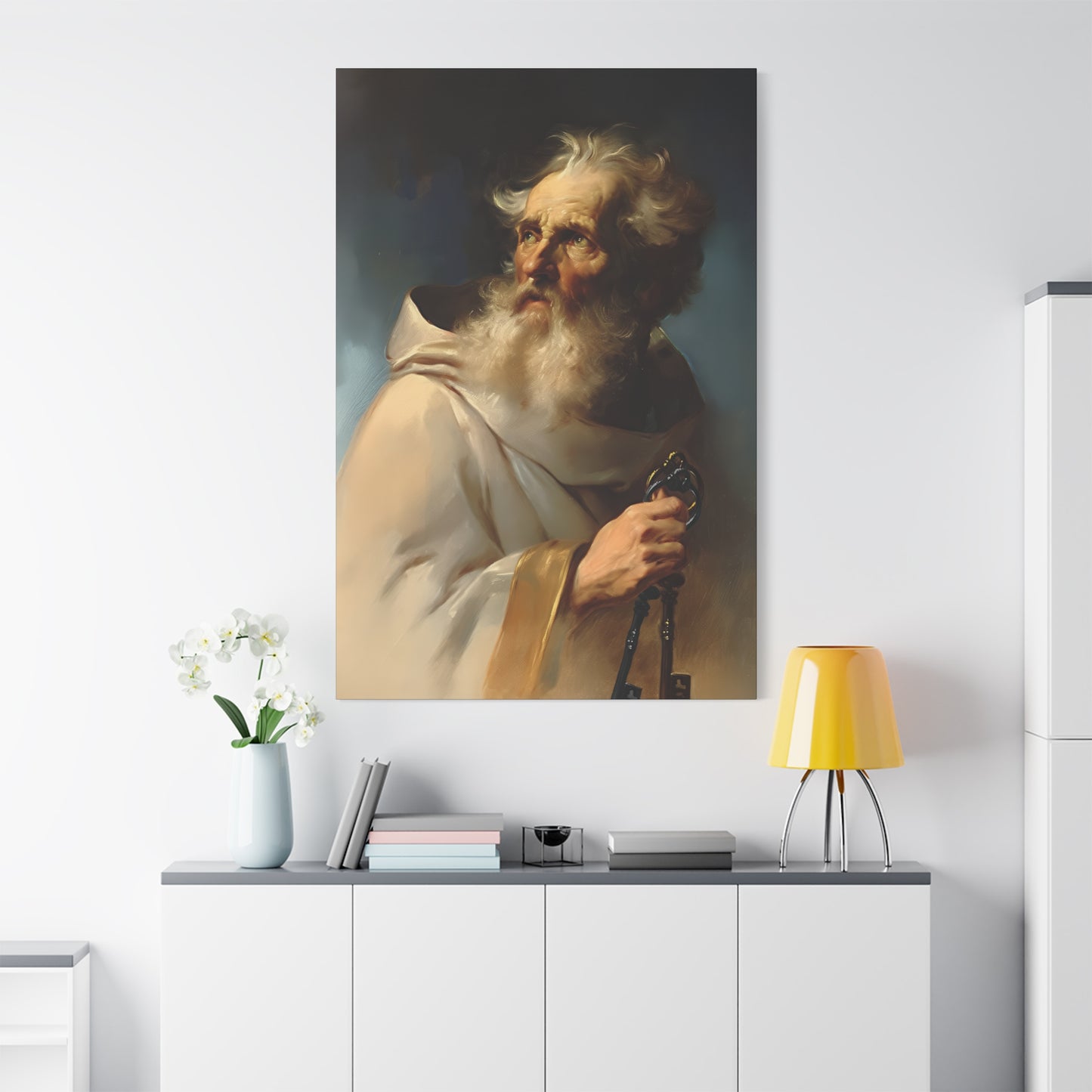 Saint Peter the Apostle - Museum Wrapped Canvas - Print - Religious Art for your Home - Christian print - Prayer Room - Catholic