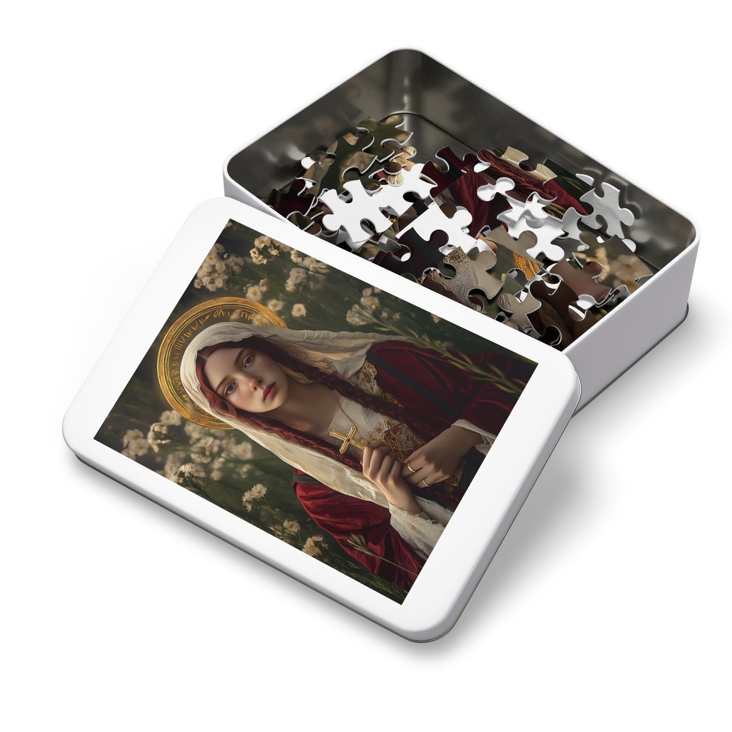 Saint Hilaria - Puzzle & Tin - Religious Jigsaw Puzzle (30, 110, 252, 500,1000-Piece)