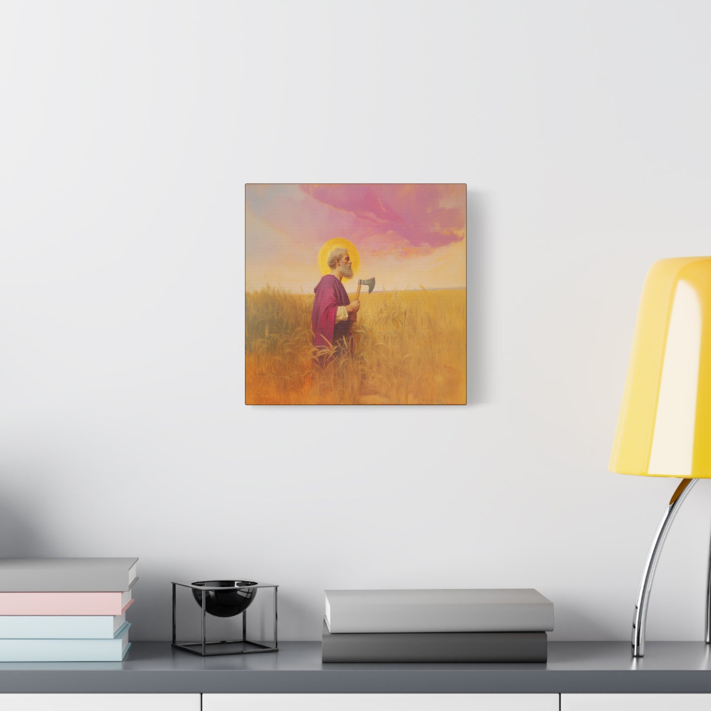 Saint Matthias -  Museum Wrapped Canvas - Sanctified Souls Print - Religious Art for your Home - Catholic Patron Saint Art