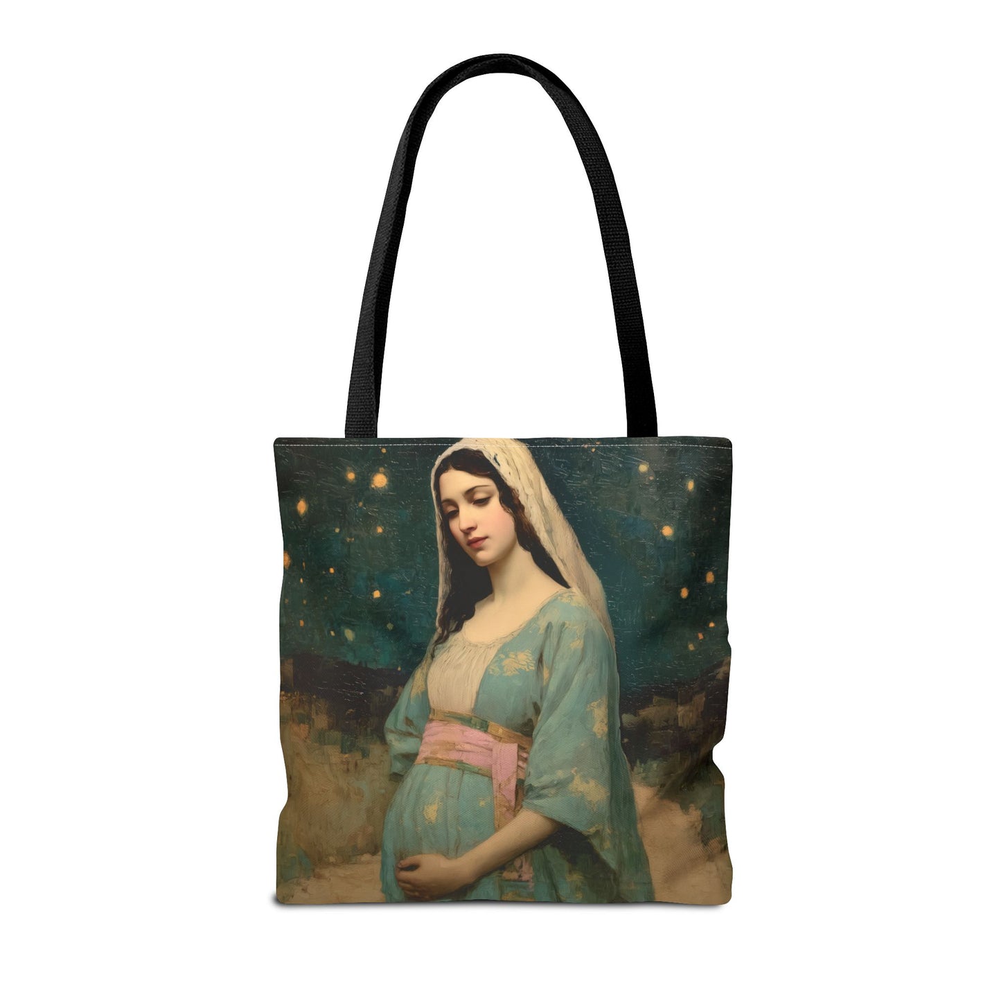 Our Lady of 'O' - Our Lady of Expectation - Mother Mary - Marian Art - Tote Bag - Large Medium Small Faith Art Bag - Tote Purse