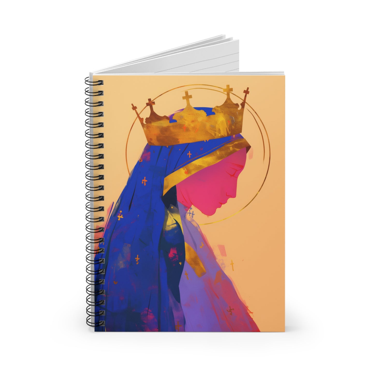 Mother Mary -  Source of Eternal Grace - Sanctified Souls Art - Religious - Spiral Notebook - Ruled Line - Catholic Religious art