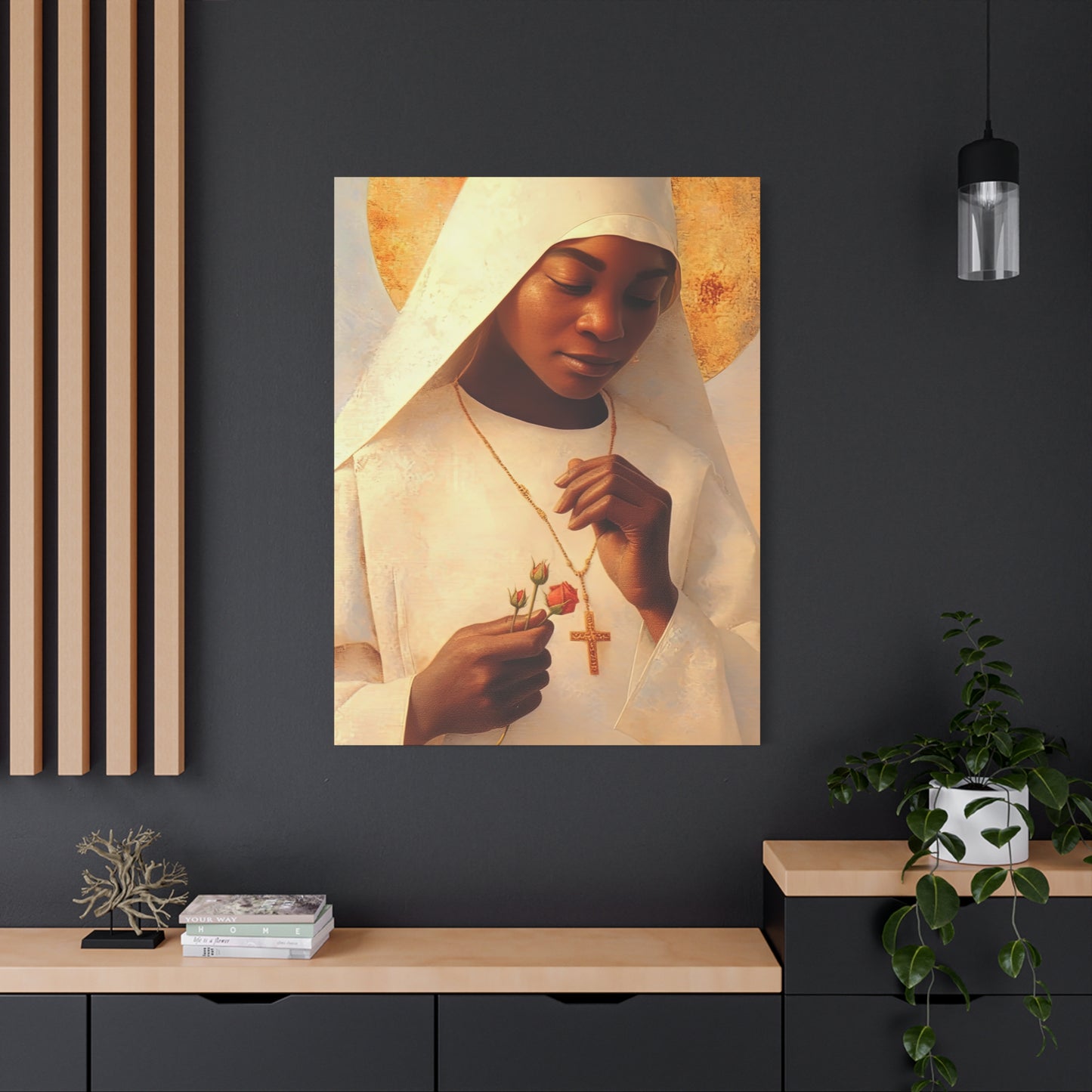 Blessed Marie-Clementine Anuarite Nengapeta - Gallery Wrapped Canvas - Print - Religious Art for your Home - Catholic art print