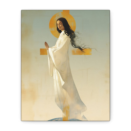Our Lady of Akita - Mother Mary - Gallery Wrapped Canvas - Print - Religious Art for your Home - Catholic