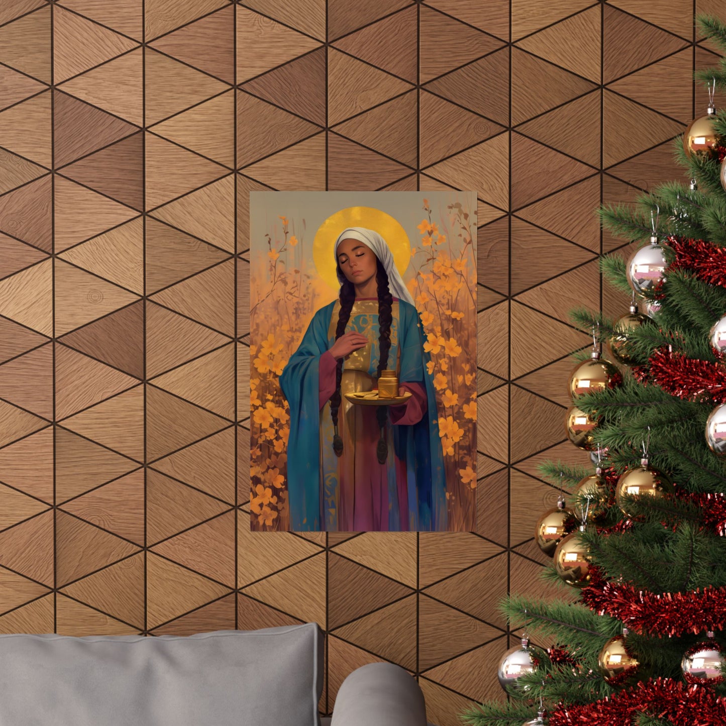 Saint Hermione of Ephesus - Sanctified Souls Print - Multiple Sizes - Premium Matte Vertical Posters