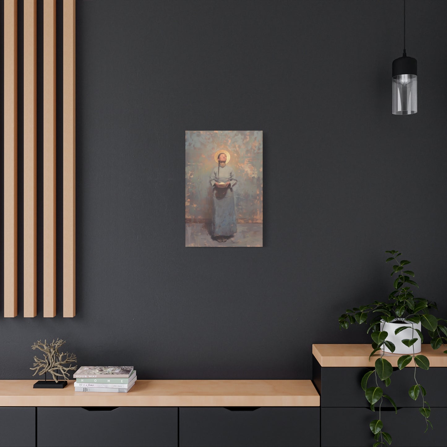 Saint Martha Wang - Chinese Martyr Saint  - Gallery Wrapped Canvas - Print - Religious Art for your Home - Catholic Art