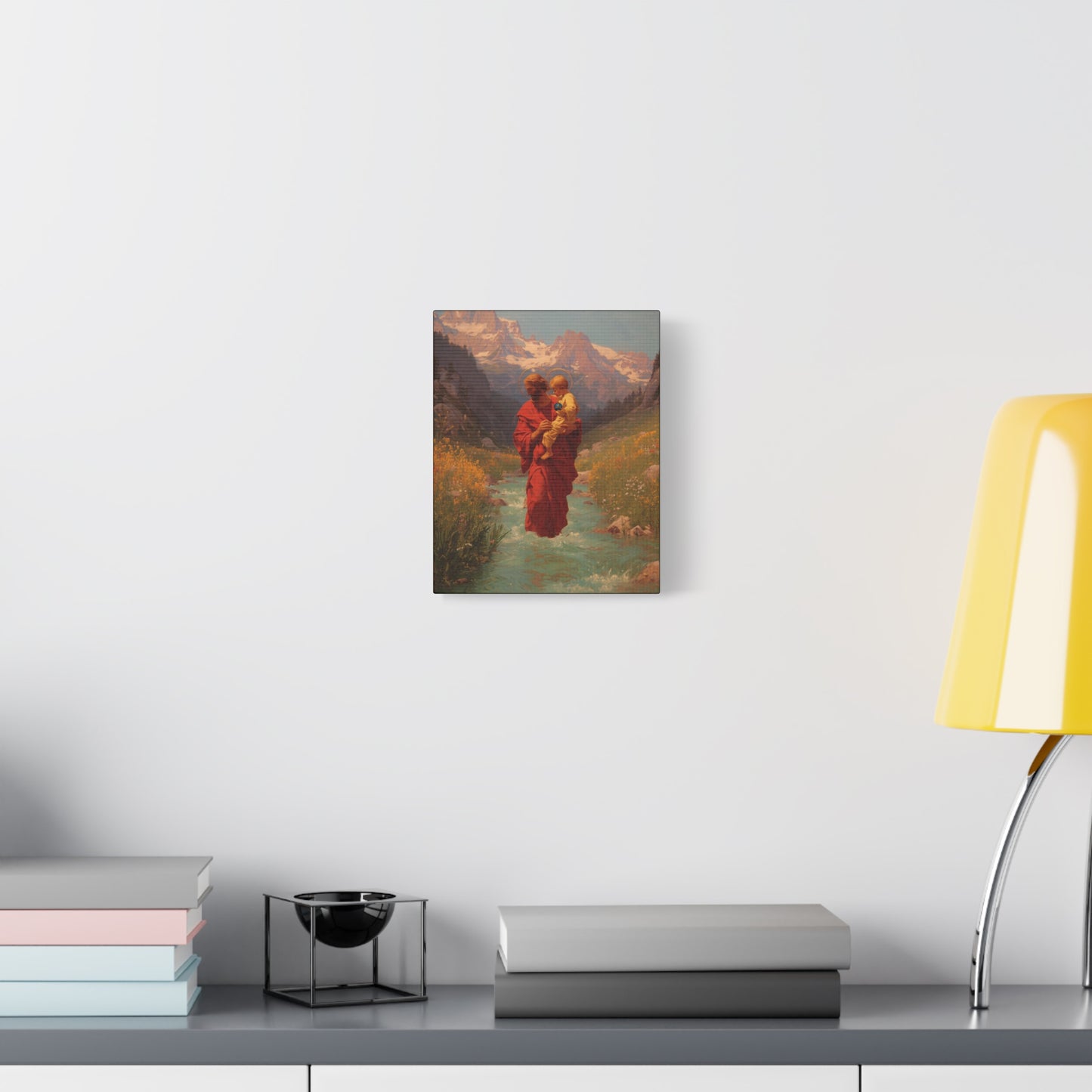Saint Christopher  - Museum Wrapped Canvas - Sanctified Souls Print - Religious Art for your Home