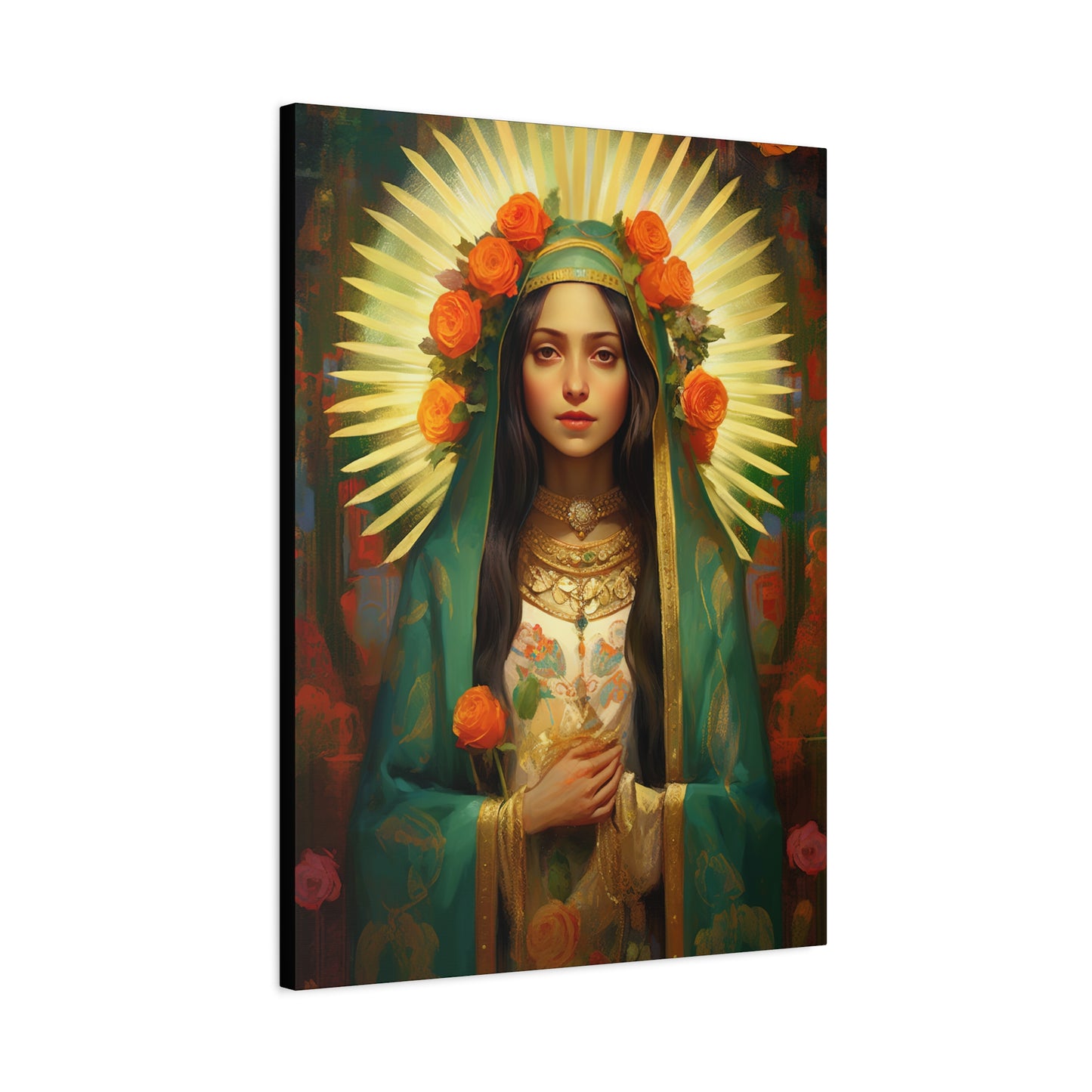 Patroness of Hope Our Lady of Guadalupe Museum Wrapped Canvas Print - Multiple Sizes - Catholic Home art