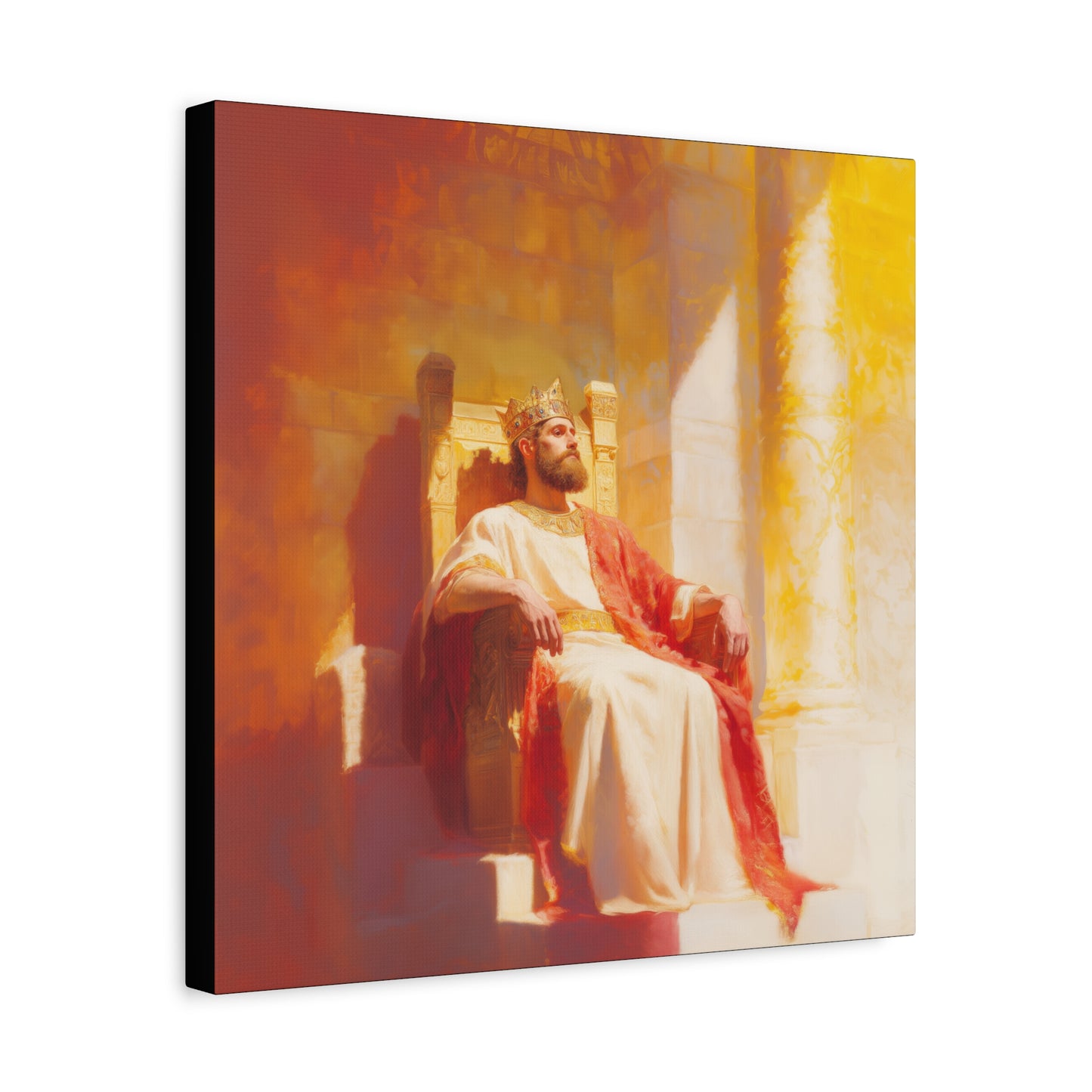 King Solomon: Keeper of God's Understanding - Gallery Wrapped Canvas - Print - Religious Art for your Home - Catholic Art
