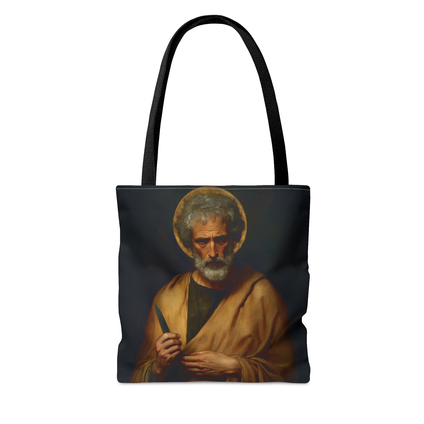 Saint Bartholomew the Apostle - Tote Bag - Large Medium Small Faith Art Bag - Re usable Tote Purse - Double Sided - Catholic Art Bag