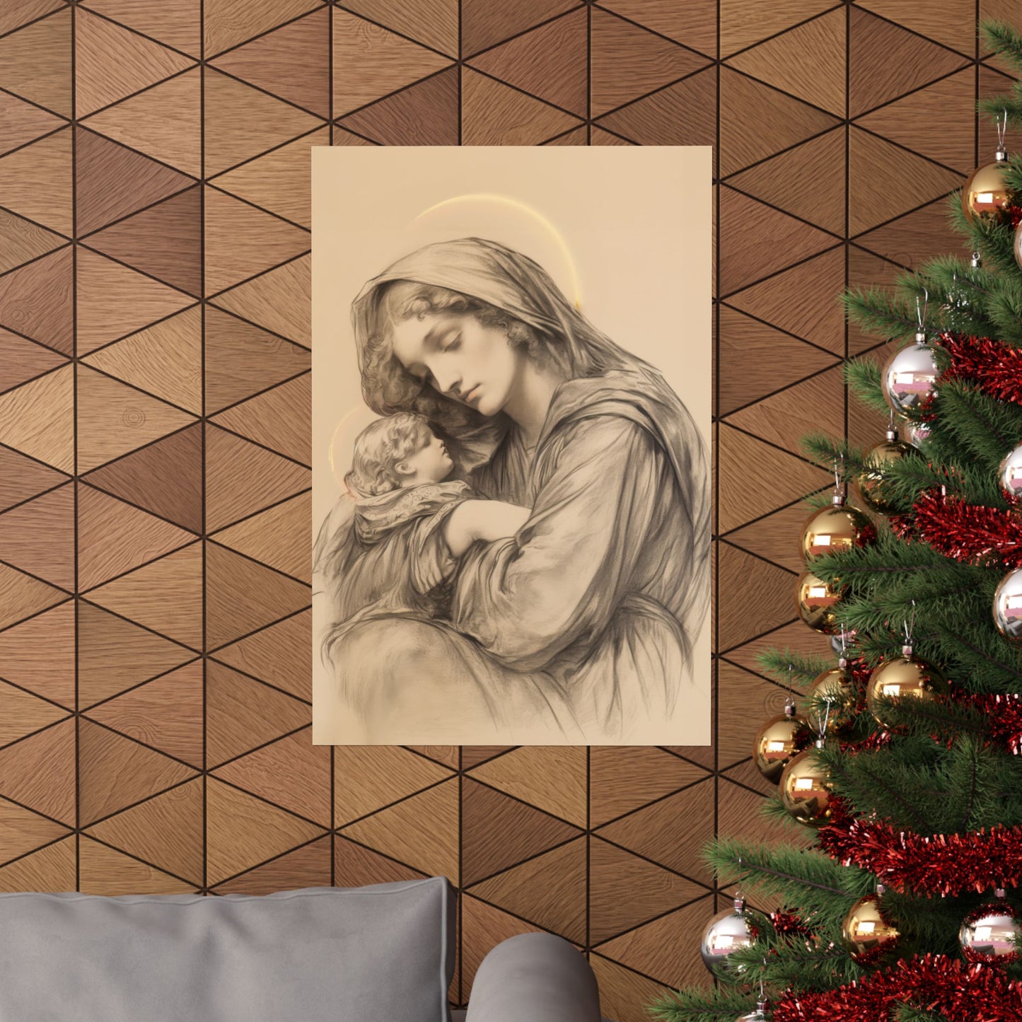 Grace Unveiled - The Nativity of the Virgin Mary - Sanctified Souls Print - Multiple Sizes - Premium Posters - Catholic Art - Christian