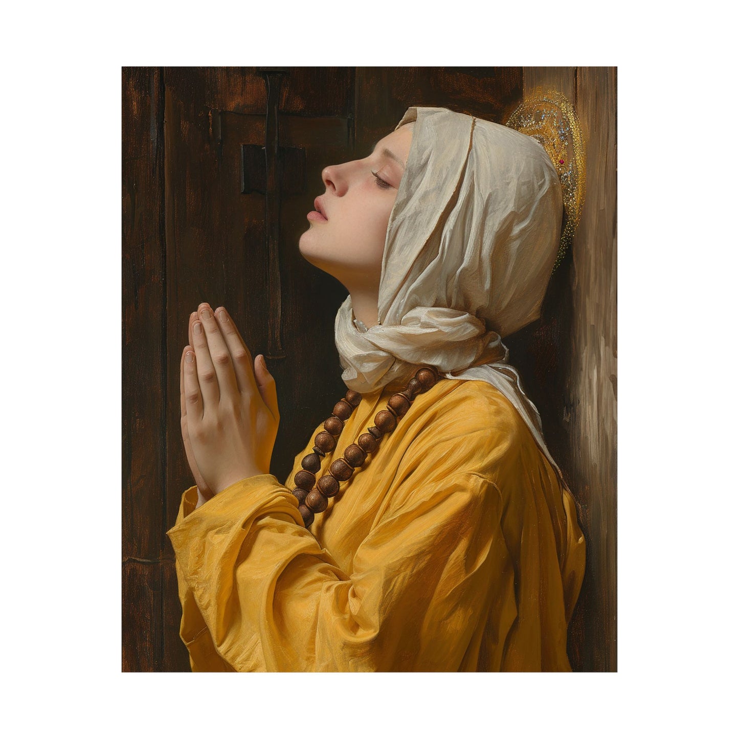 Blessed Yvette of Huy - Sanctified Souls Print - Multiple Sizes - Premium Matte Vertical Posters - Catholic Poster Art for your home