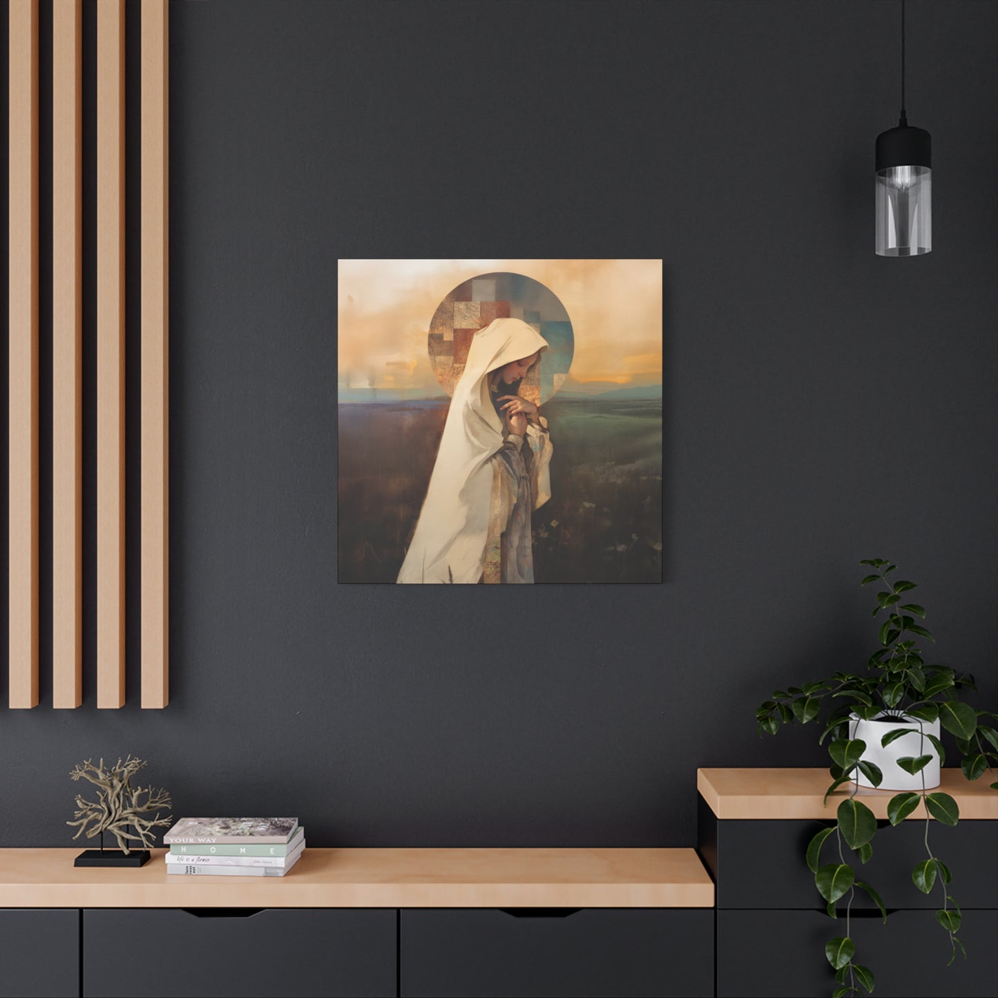 Our Lady of the Prairie - Multiple Sizes - Catholic Home art - Museum Wrapped Canvas - Sanctified Souls Print
