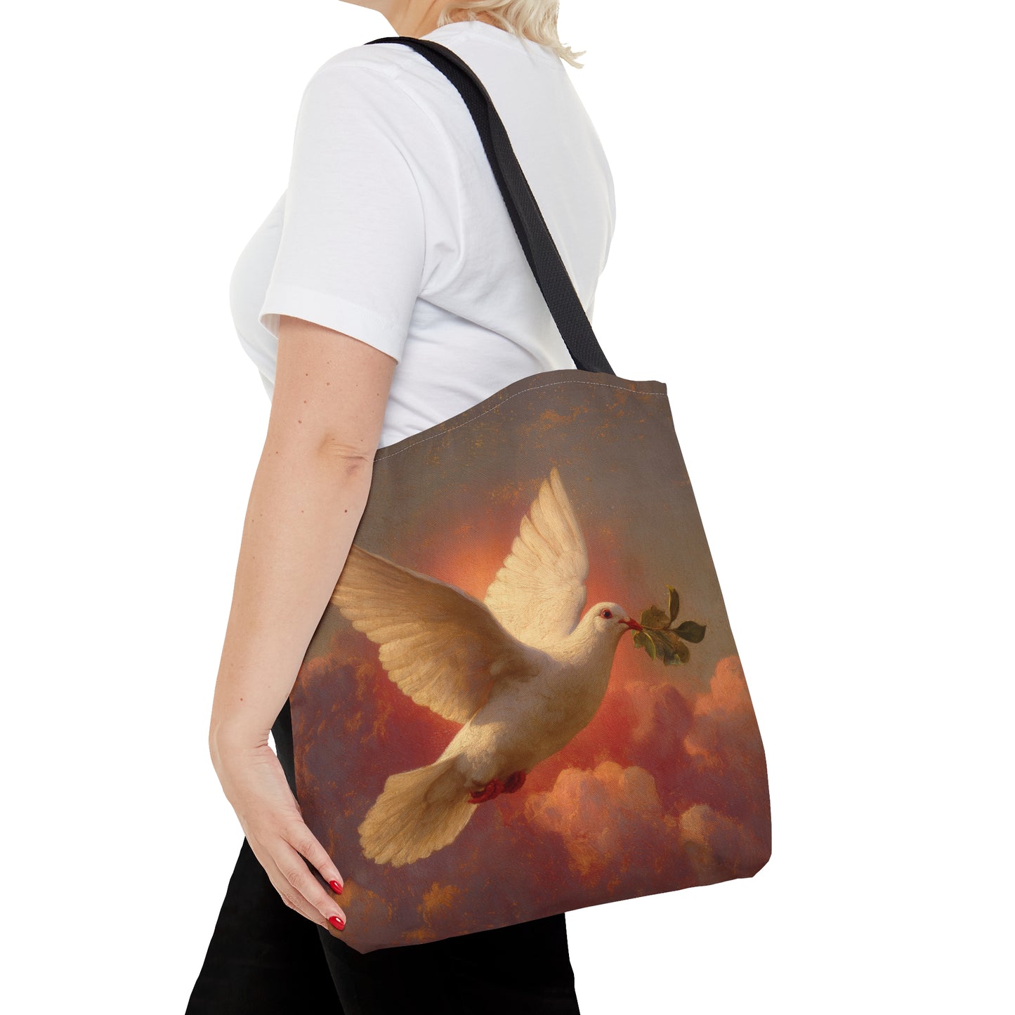 The Spirit Who Restored the Horizon - Holy Spirit - The Dove Tote Bag - Large Medium Small Faith Art Bag - Catholic Faith Purse