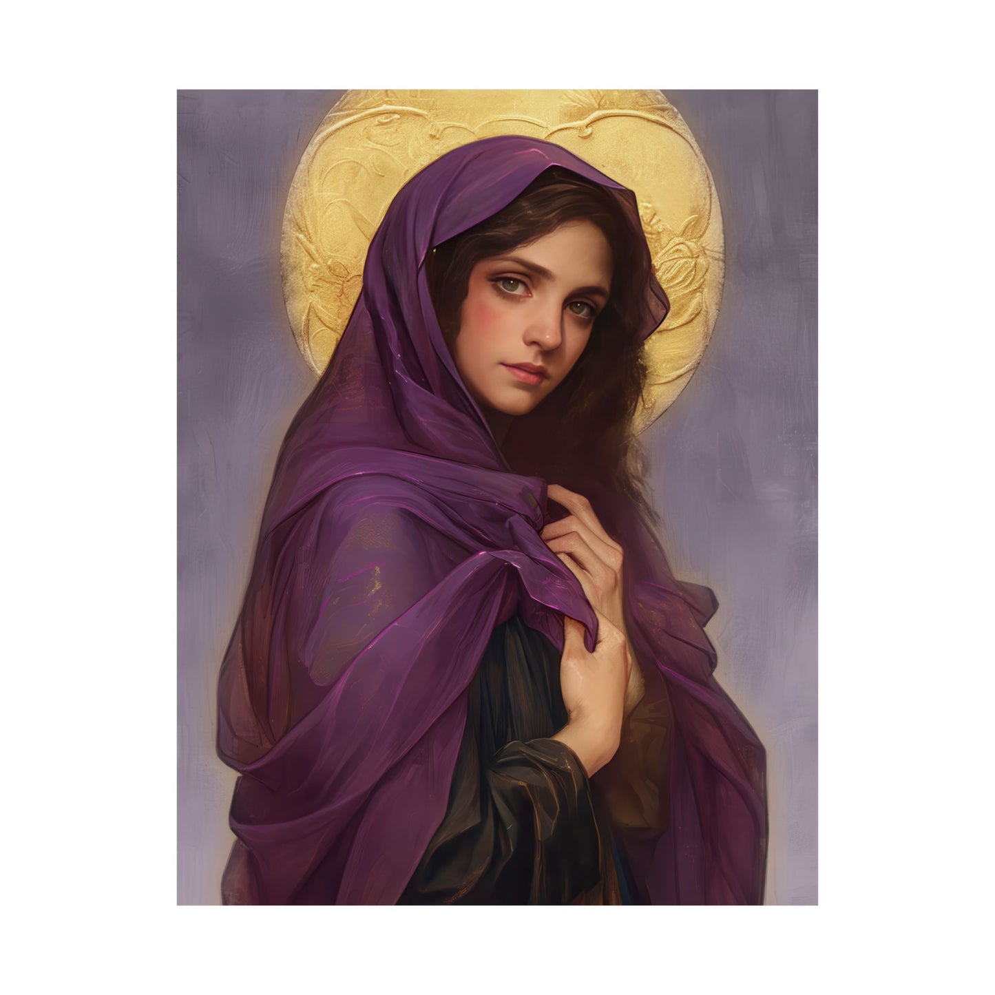 Saint Lydia Purpuraria / Lydia of Thyatira - Sanctified Souls Print - Multiple Sizes - Premium Posters - Catholic Art - Christian painting