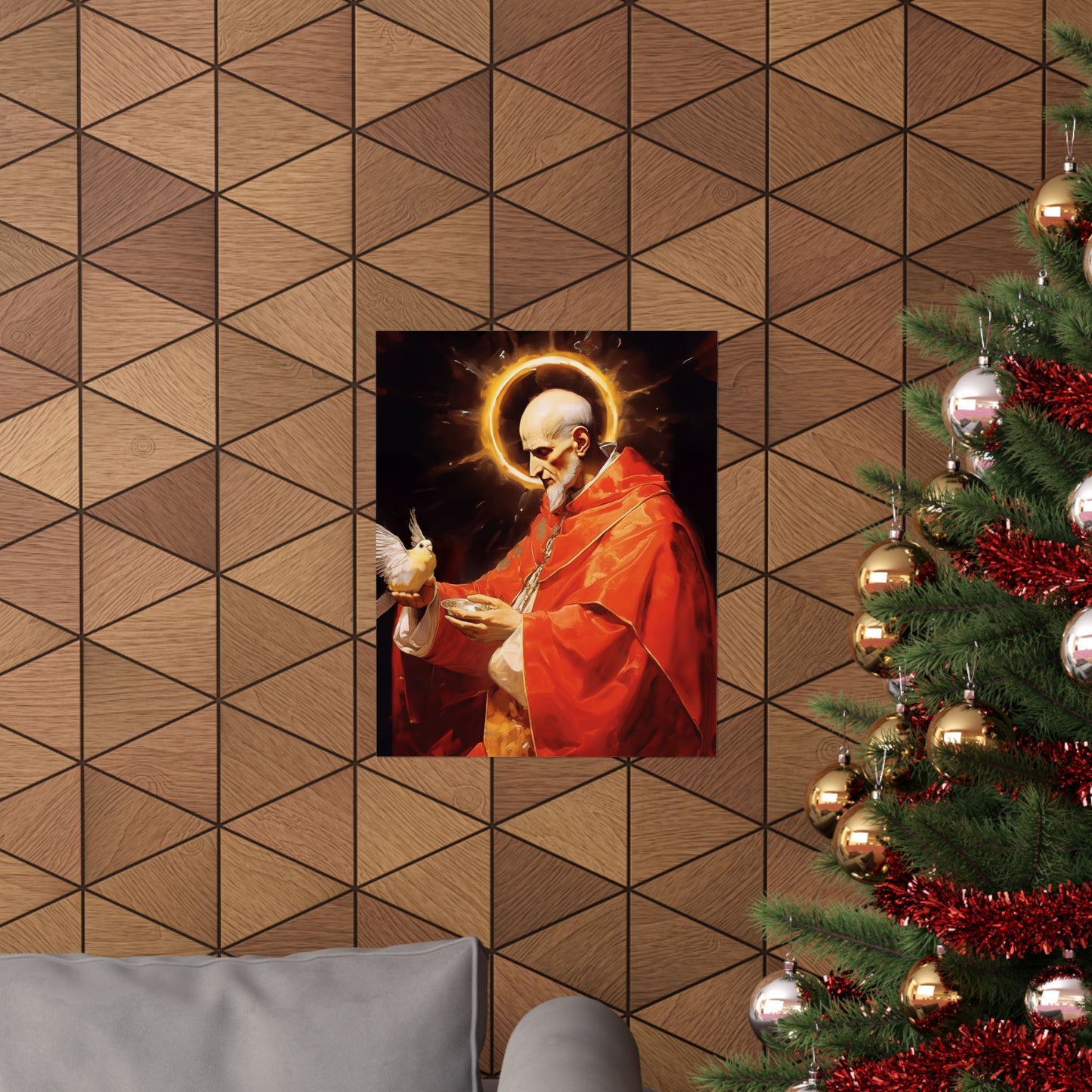 Pope Saint Gregory the Great Print - Sanctified Souls Print - Multiple Sizes - Premium Matte Vertical Posters