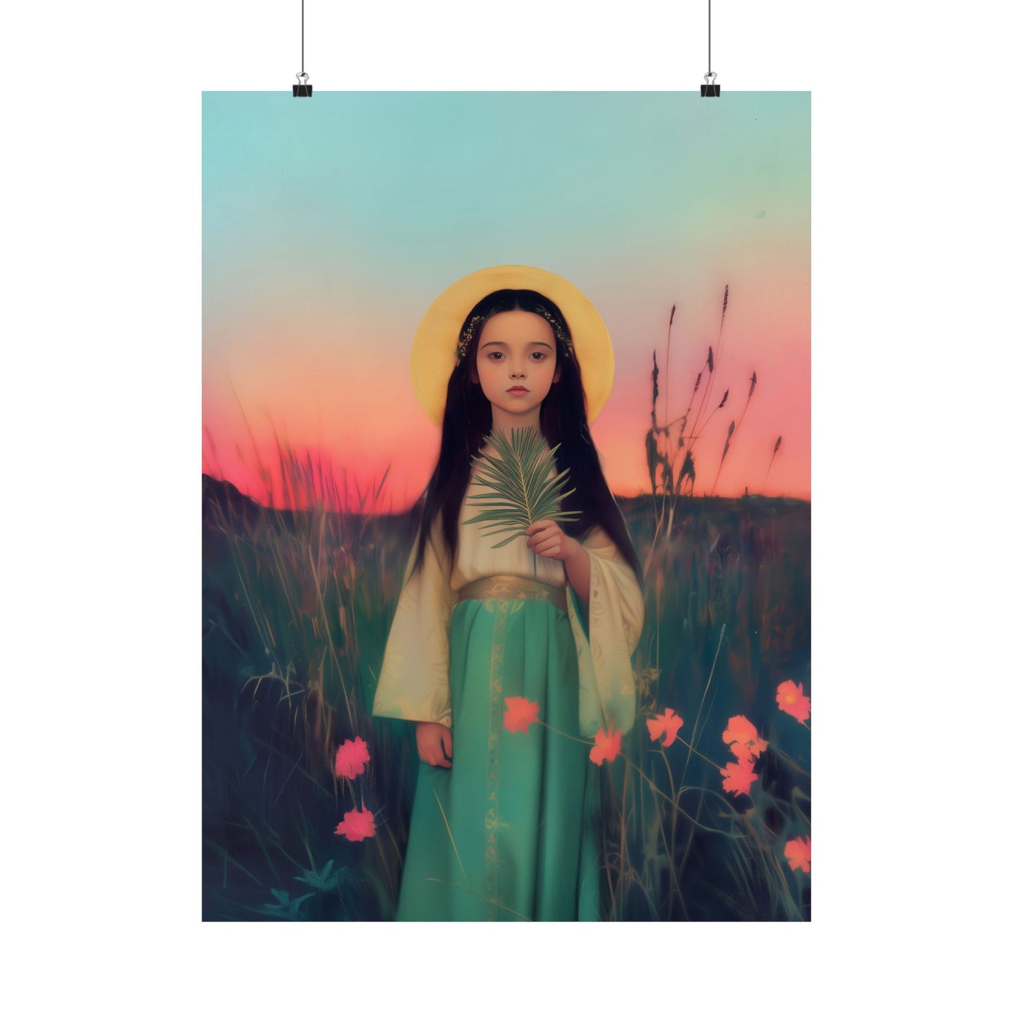Saint Charity -  Sanctified Souls Print - Multiple Sizes - Premium Posters - Catholic Art - Christian Home - Martyr Saint