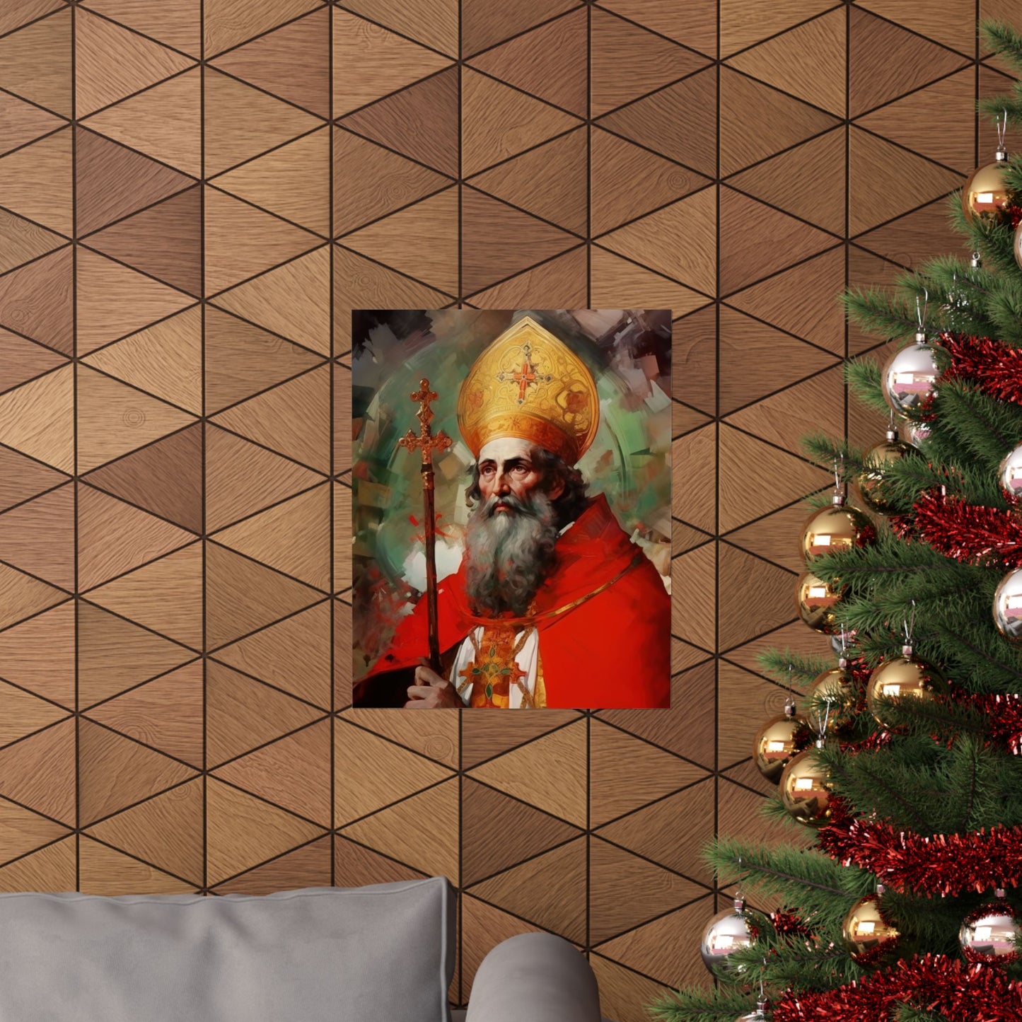 Saint Eusebius of Vercelli - Sanctified Souls Print - Multiple Sizes - Premium Matte Vertical Posters
