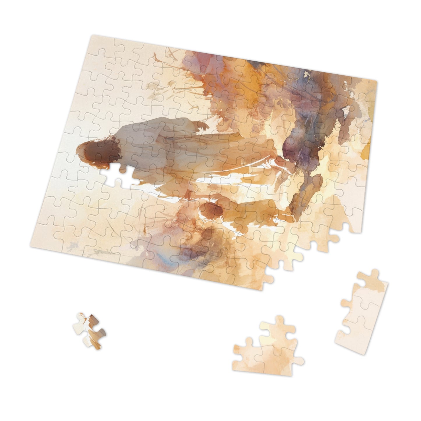 Jesus Guiding a Child in Faith - Christ and Child - Puzzle and Keepsake Tin - Religious (30, 110, 252, 500,1000) - Religious Puzzle