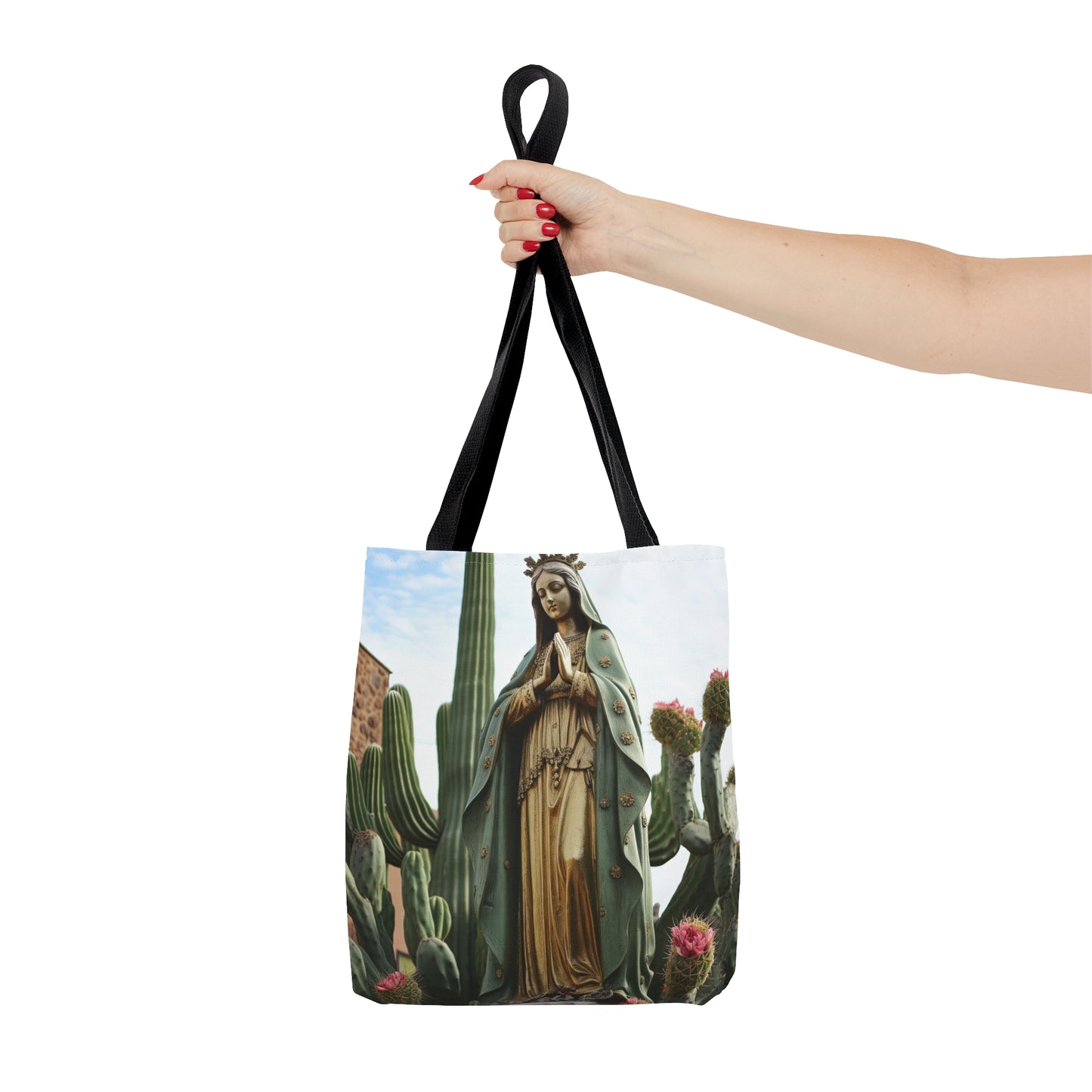 Our Lady of Guadalupe Tote Bag - Catholic faith inspired carry-all purse - day to day bag