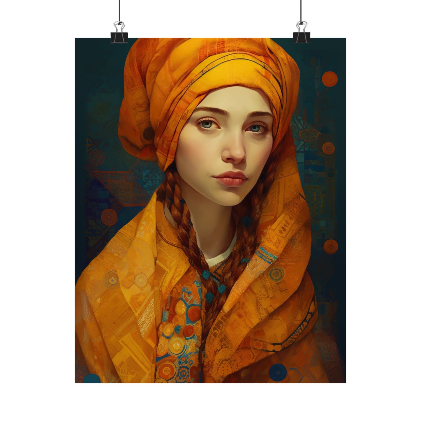 Saint Genevieve - Sanctified Souls Print - Multiple Sizes - Premium Matte Vertical Posters