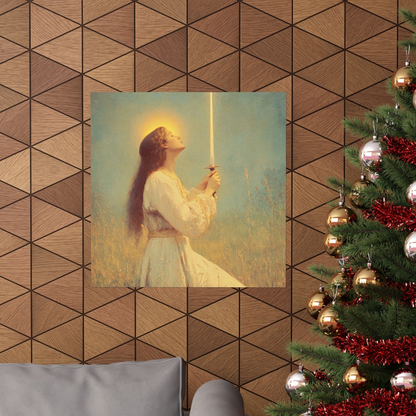 Saint Joan of Arc - Sanctified Souls Print - Multiple Sizes - Premium Posters - Catholic Art - Christian Home Decor Artwork