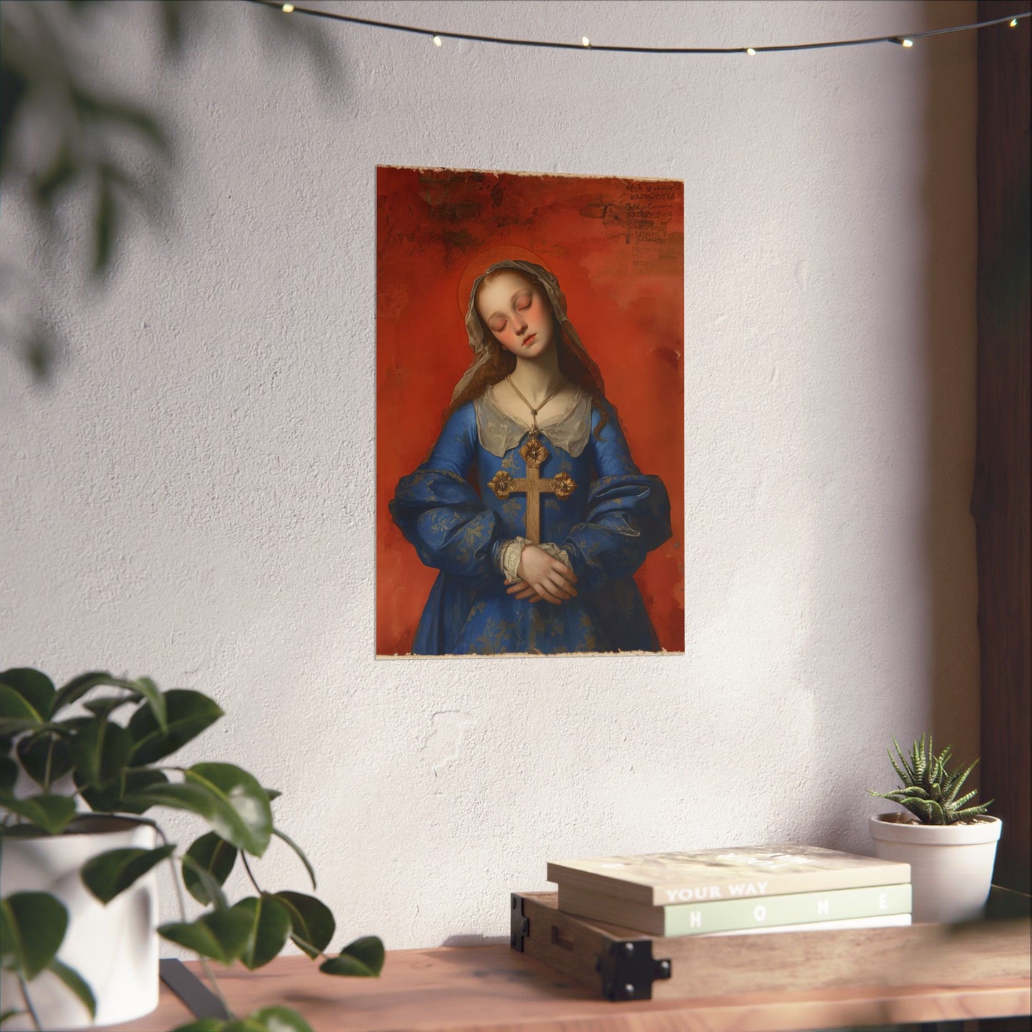 Saint Philomena of San Severino Poster Print - Sanctified Souls Print - Multiple Sizes - Premium Posters - Catholic Art for your home