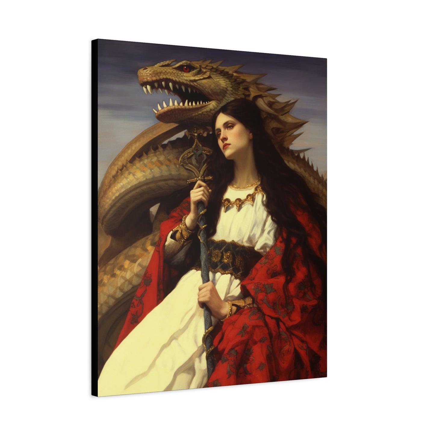 Saint Martha of Bethany Canvas Print - Multiple Sizes - Catholic Home art - Museum Wrapped Canvas - Sanctified Souls Print
