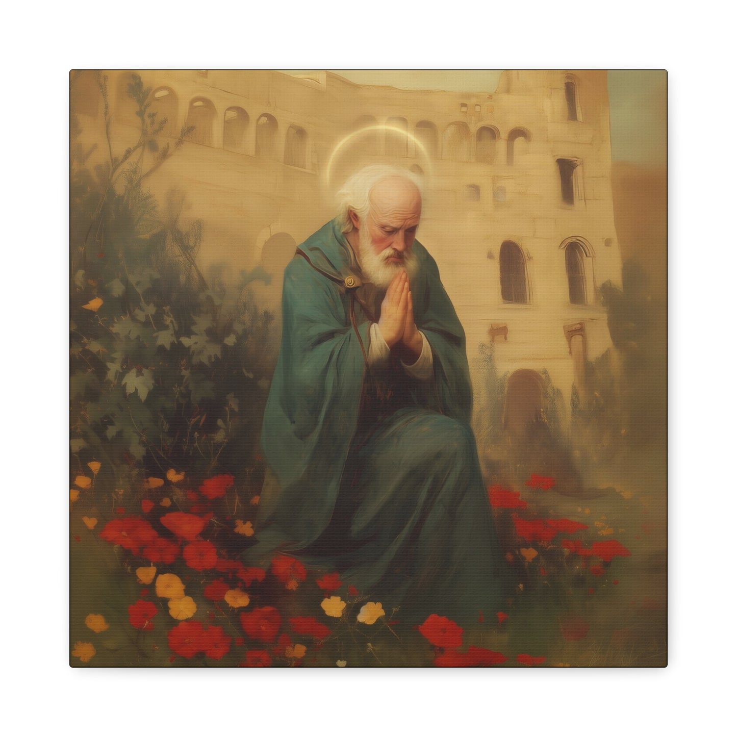 Saint Cyprian - Multiple Sizes - Catholic Home art - Museum Wrapped Canvas - Sanctified Souls Print - Catholic Martyr Art