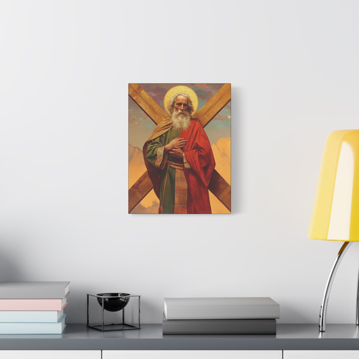 Saint Andrew the Apostle - Gallery Wrapped Canvas - Print - Religious Art for your Home - Catholic