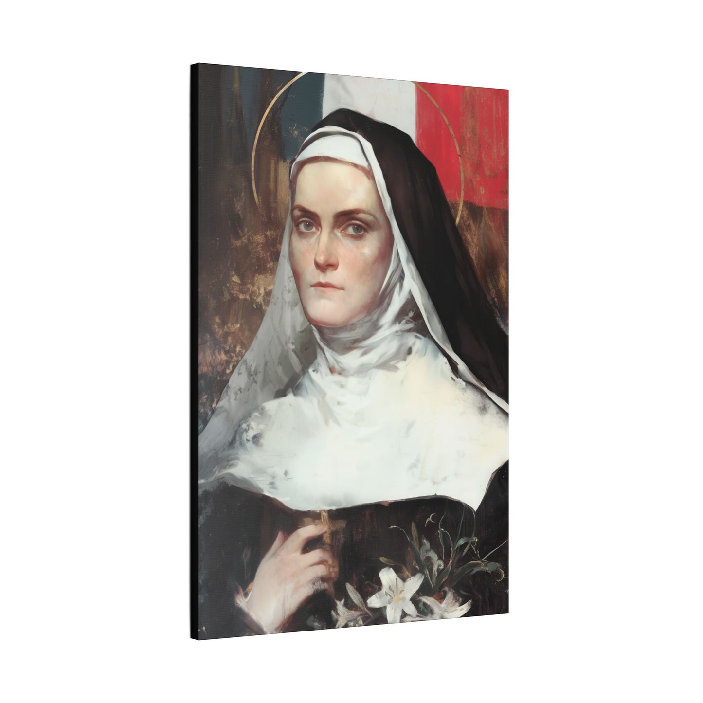 Saint Jeanne-Antide Thouret - Museum Wrapped Canvas - Print - Religious Art for your Home - Christian print - Prayer Room Art - Catholic