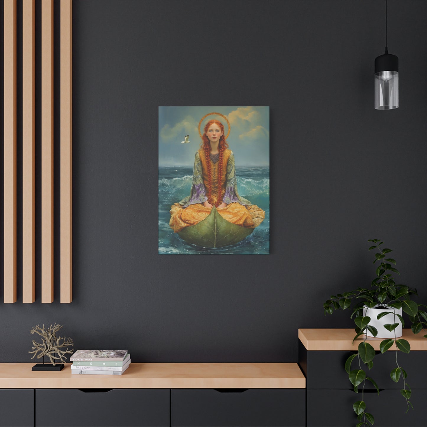 Saint Ia of Cornwall - Museum Wrapped Canvas - Sanctified Souls Print - Religious Art for your Home
