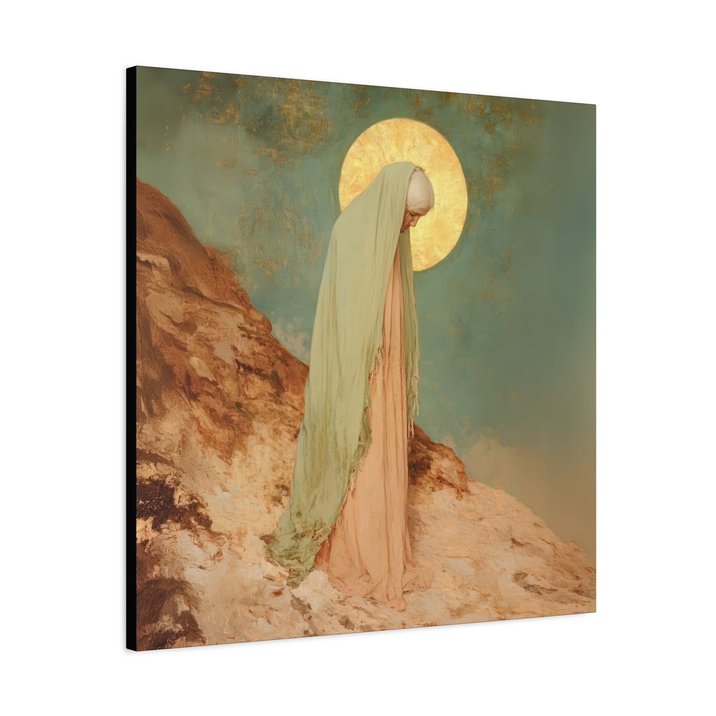 Saint Melania the Elder - Desert Mother - Gallery Wrapped Canvas - Print - Religious Art for your Home - Catholic Art Print