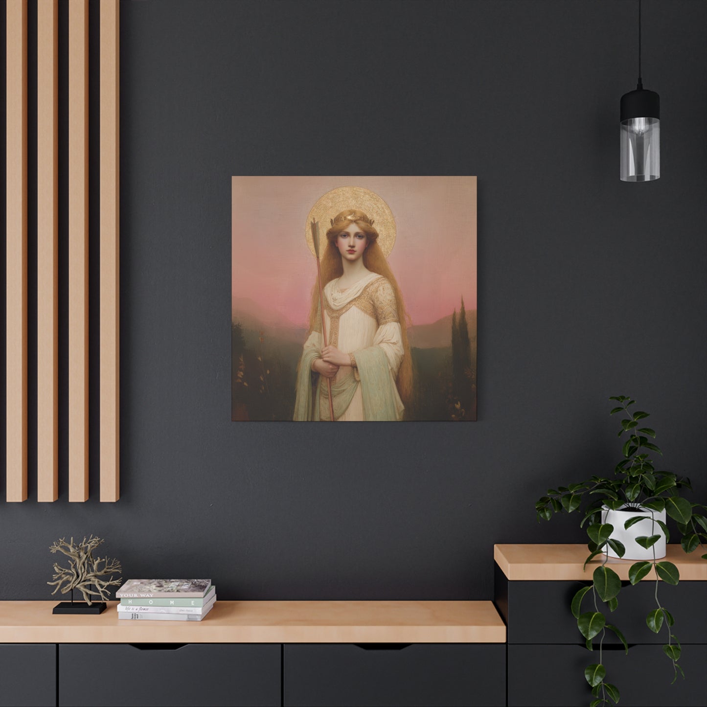 Saint Ursula -  Museum Wrapped Canvas - Sanctified Souls Print - Religious Art for your Home - Catholic Patron Saint Art