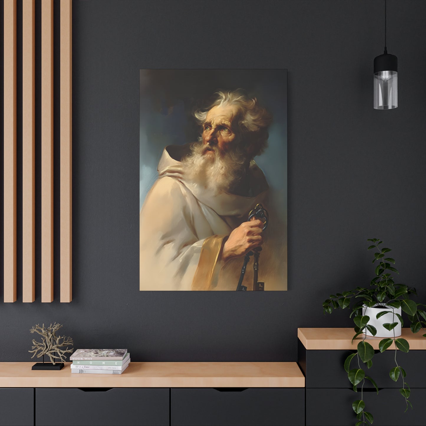 Saint Peter the Apostle - Museum Wrapped Canvas - Print - Religious Art for your Home - Christian print - Prayer Room - Catholic