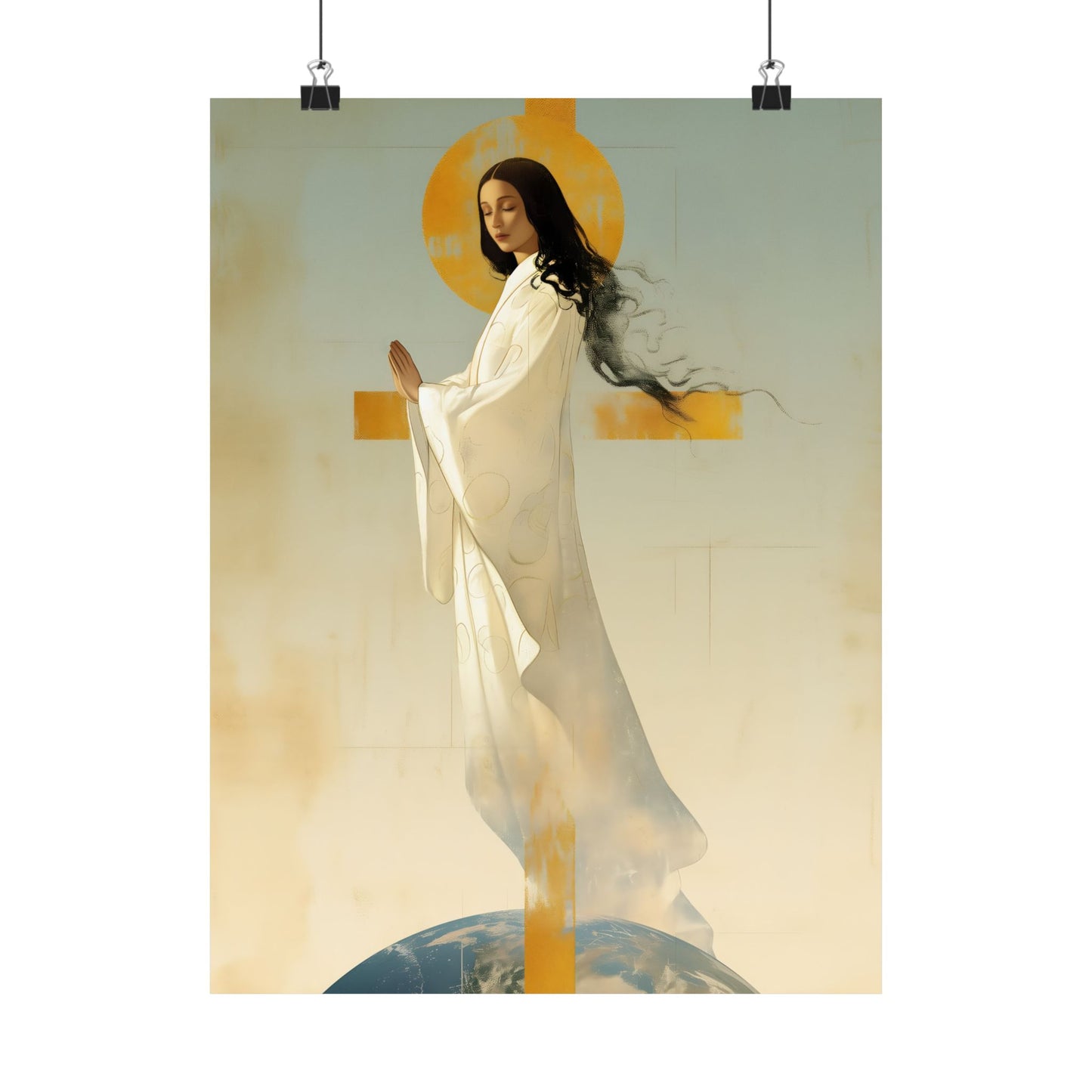 Our Lady of Akita - Mother Mary - Sanctified Souls Print - Multiple Sizes - Premium Matte Vertical Posters
