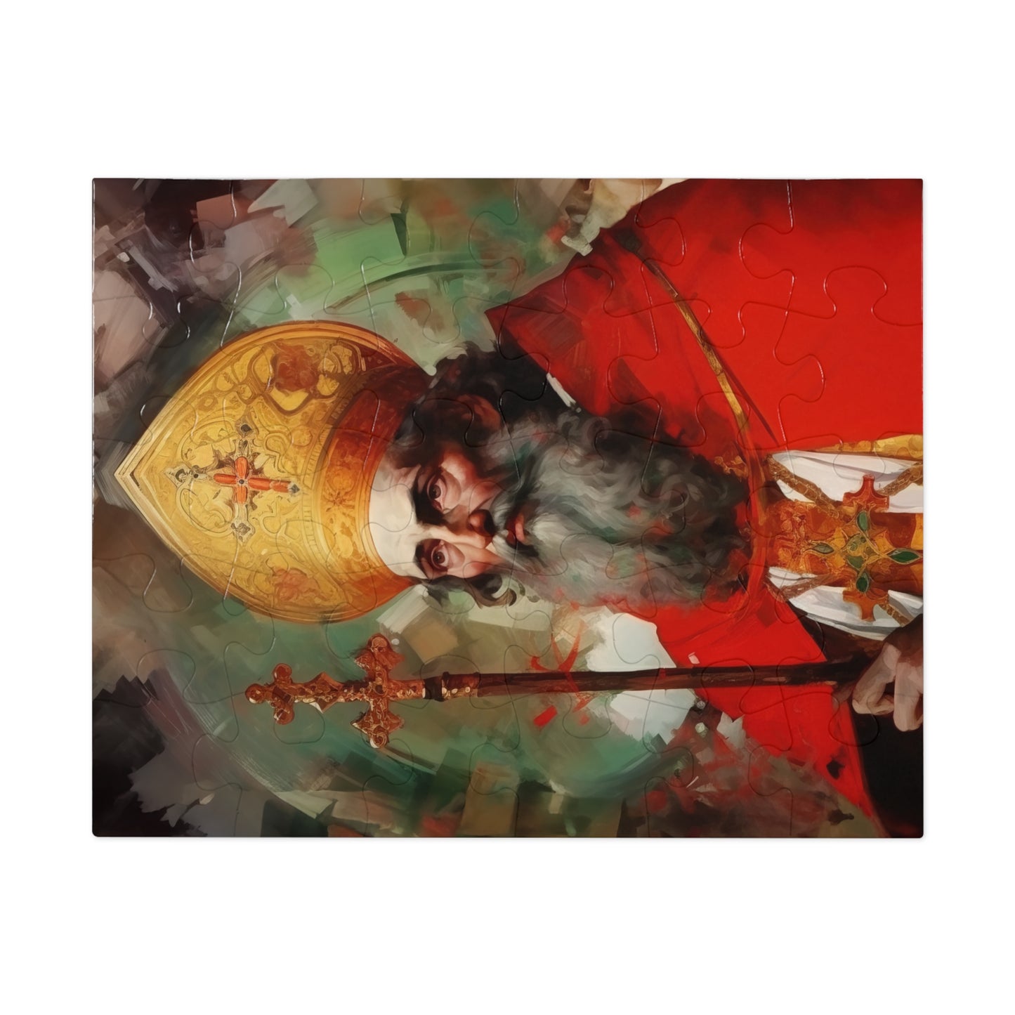 Saint Eusebius of Vercelli - Puzzle and Keepsake Tin - Religious Jigsaw Puzzle (30, 110, 252, 500,1000-Piece) - Religious Puzzle