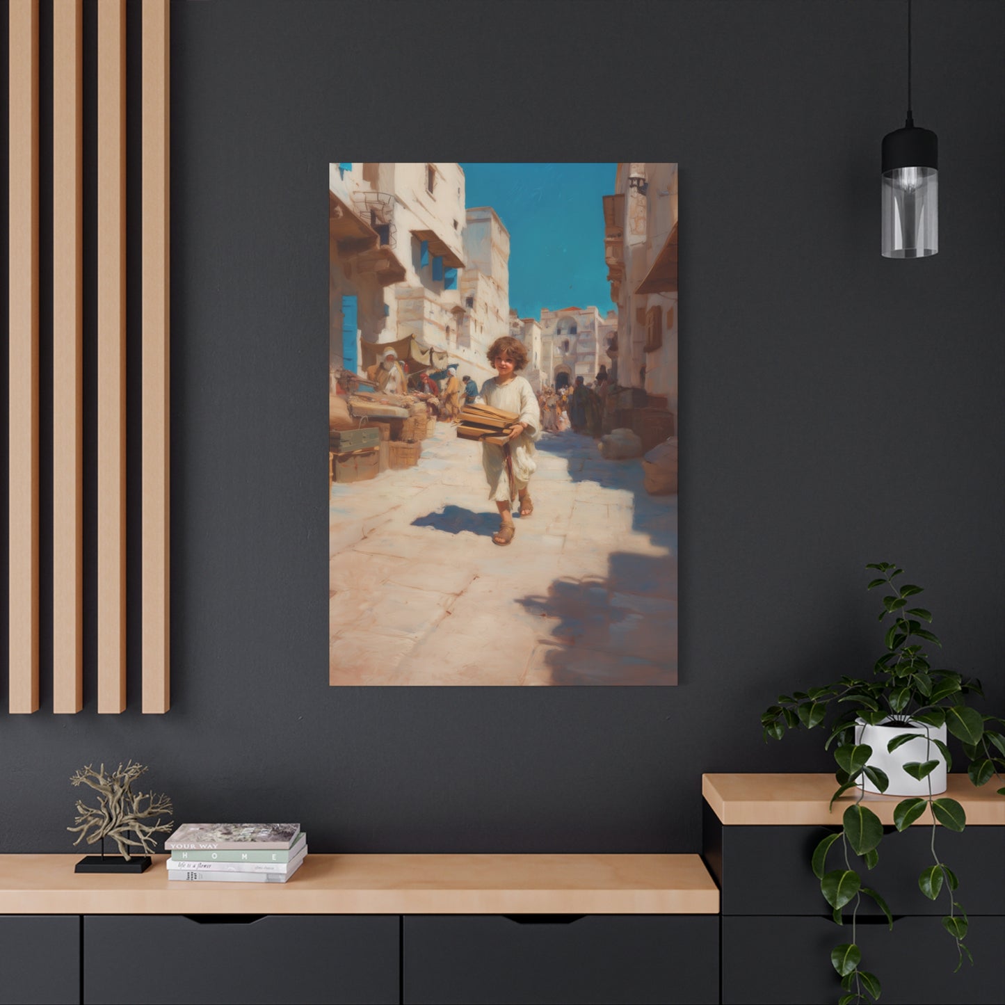 Nazareth and the Hidden Light of Christ - Gallery Wrapped Canvas - Print - Religious Art for your Home - Catholic Art
