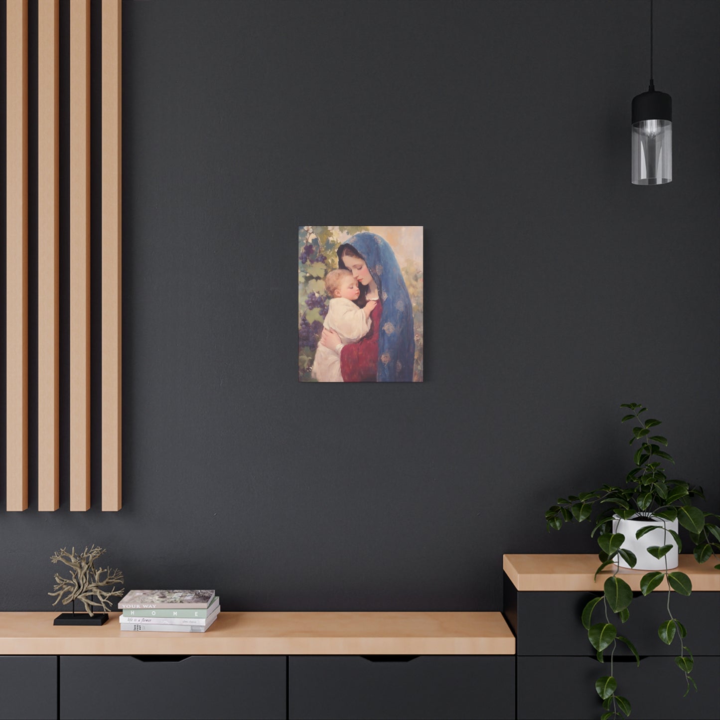 Our Lady of the Grapes / Out Lady of the Harvest - Gallery Wrapped Canvas - Print - Religious Art for your Home - Catholic Art