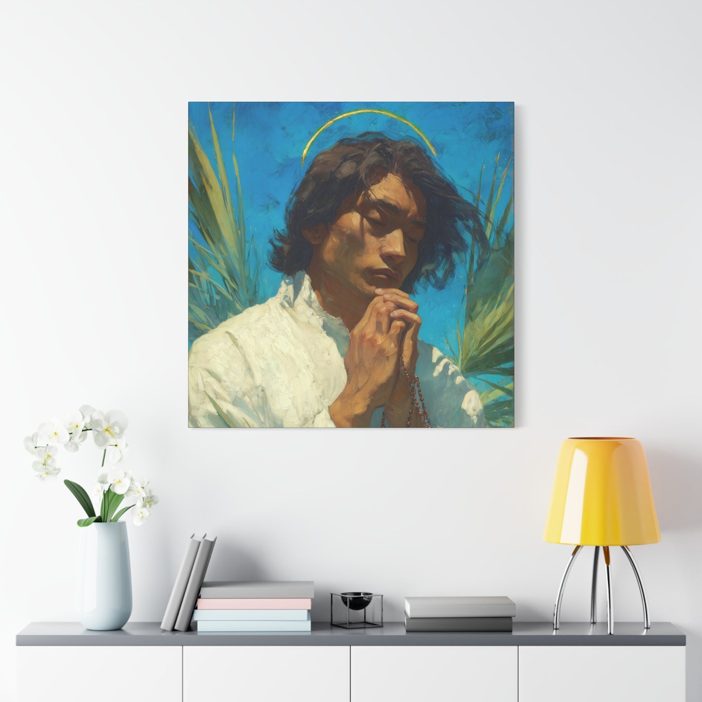 Saint Lorenzo Ruiz - Multiple Sizes - Catholic Home art - Museum Wrapped Canvas - Sanctified Souls Print - Catholic Martyr Art