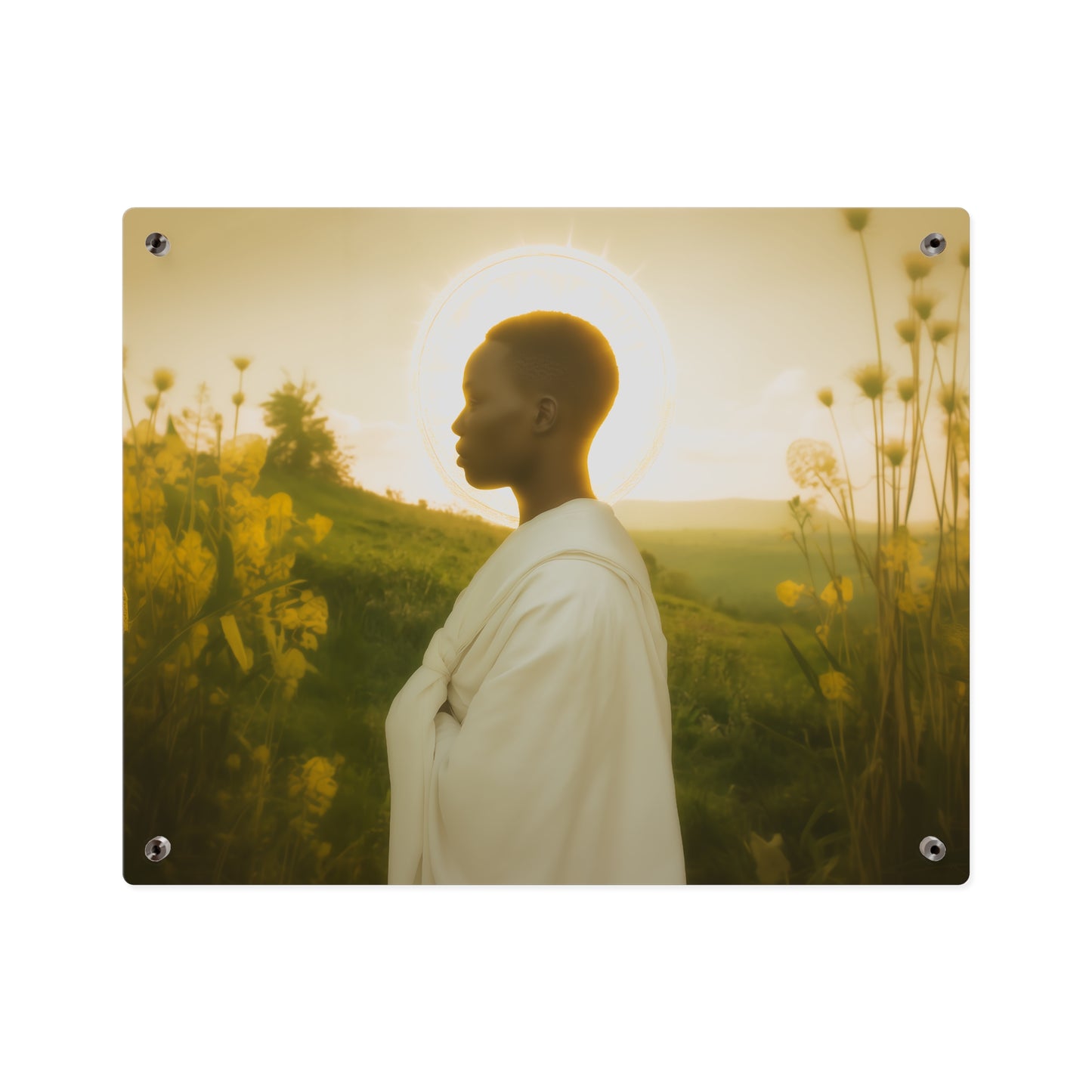 Saint Charles Lwanga Wall Art Panel - Ready to Hang Acrylic Print - Catholic Saint Art - Patron Saint Print - No Frame needed